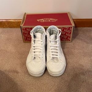 Womens classic white high top Vans Sneakers